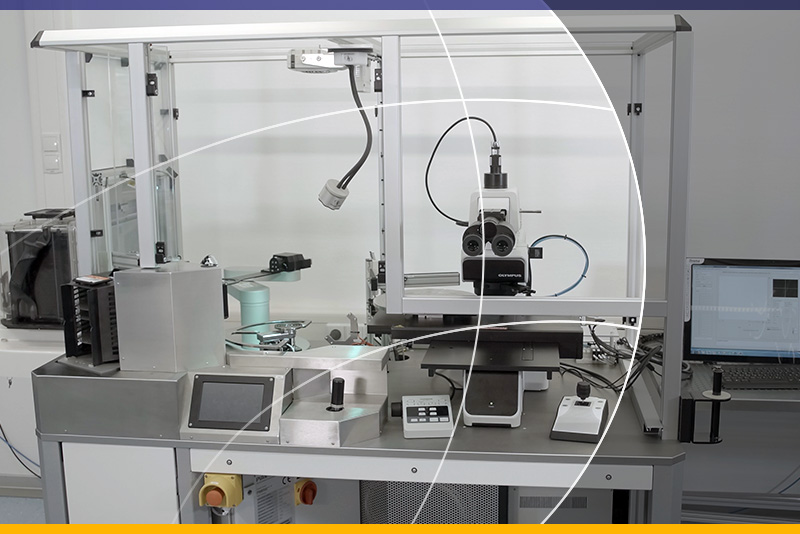 Automatisches oder manuelles Mikroskop zur Inspektion von Wafers bis zu 12", BridgeTools (BTx)